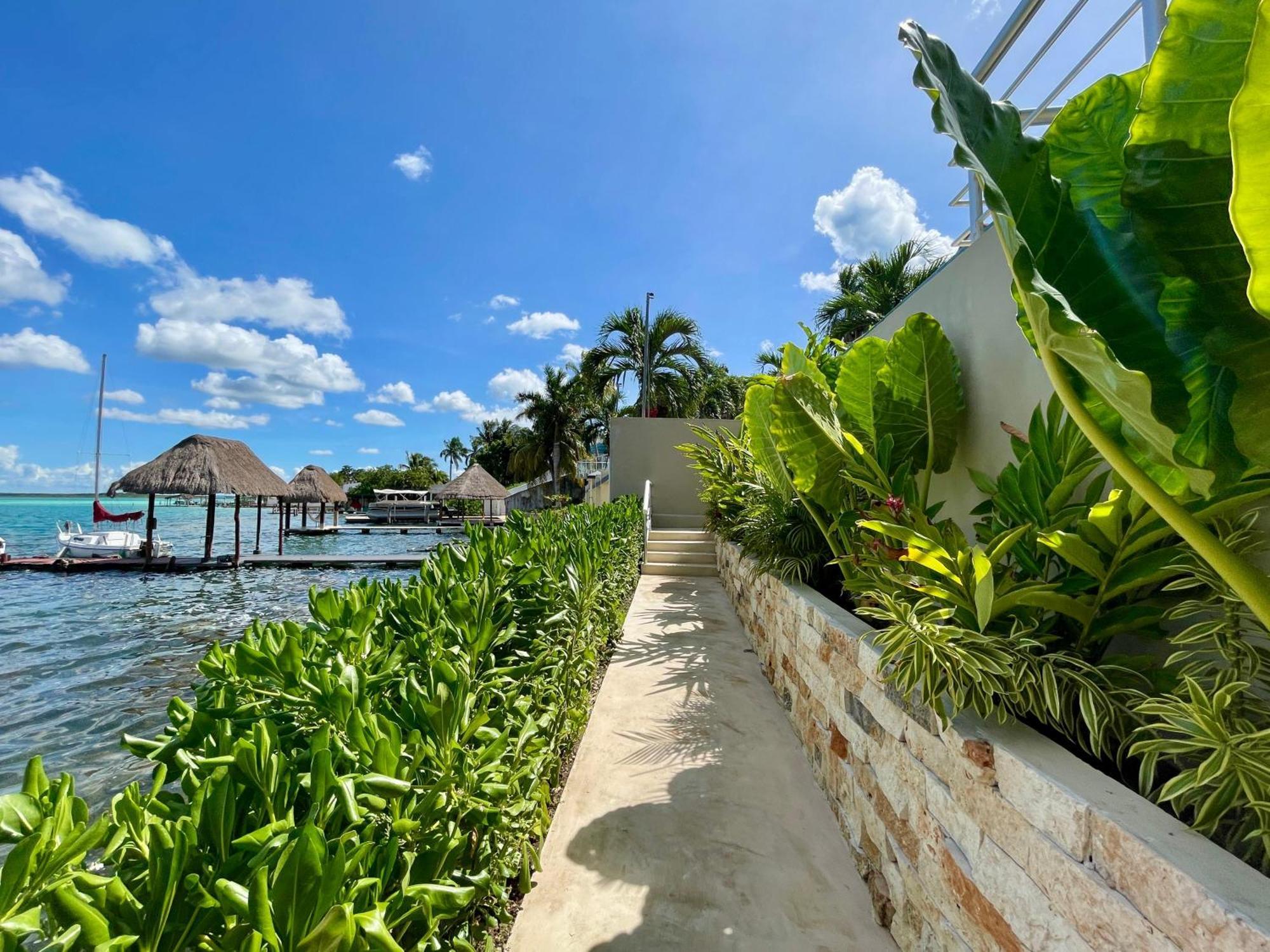 Casa Sol Y Luna -Beautiful Sunrises And Infinity Pool Bacalar Exterior foto
