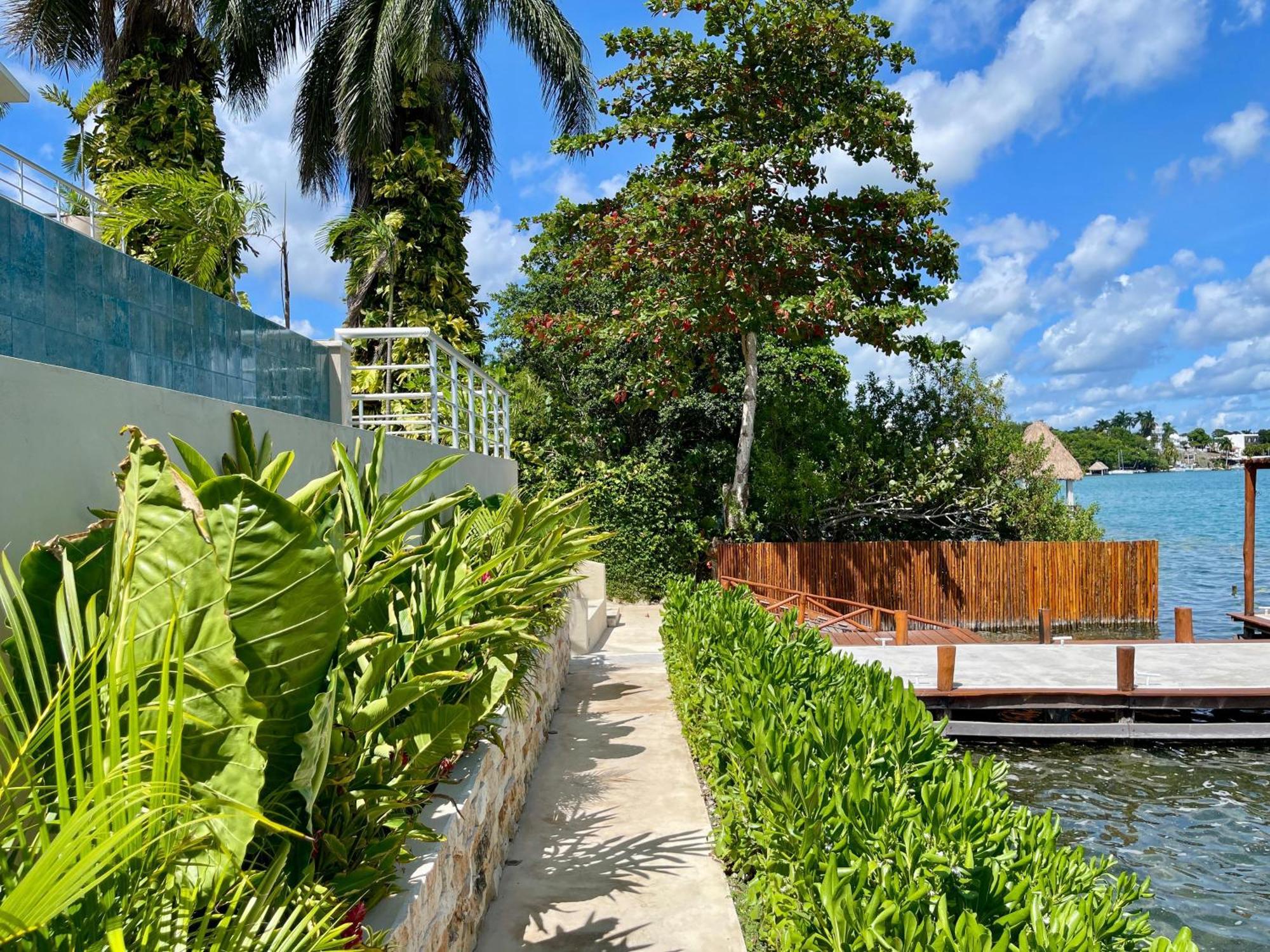 Casa Sol Y Luna -Beautiful Sunrises And Infinity Pool Bacalar Exterior foto