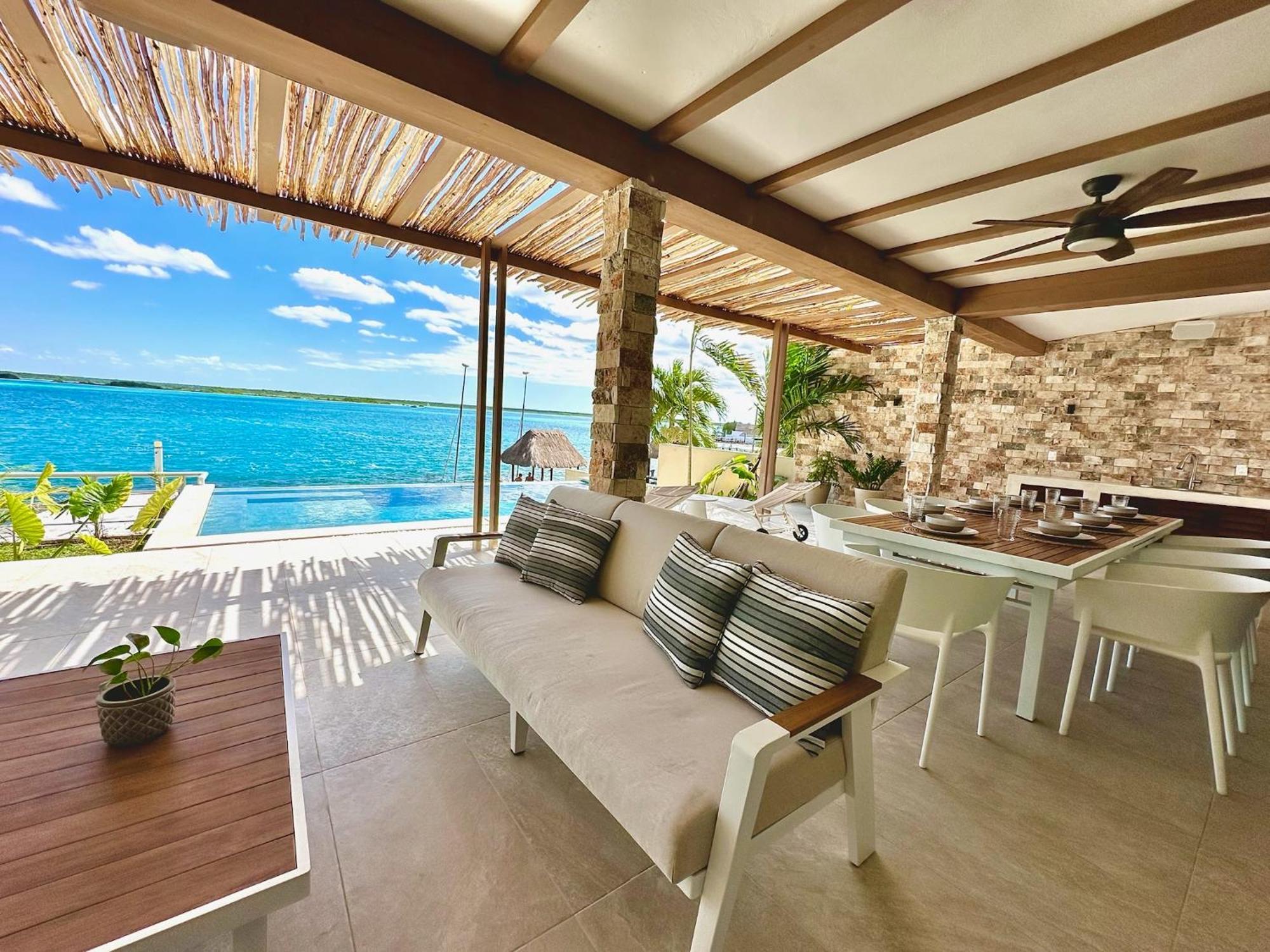 Casa Sol Y Luna -Beautiful Sunrises And Infinity Pool Bacalar Exterior foto